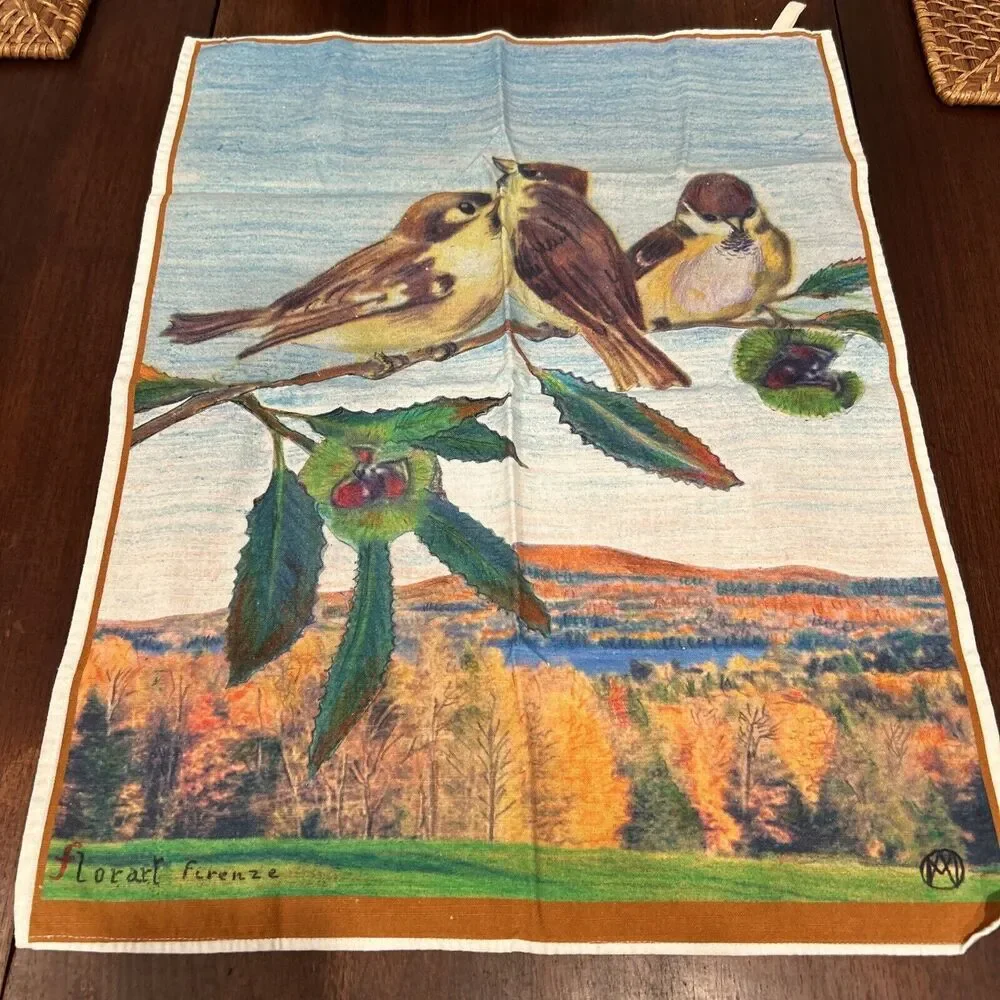 Misto Lino Table Napkin towel Bird County Cottage Italy